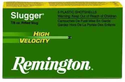 12 Gauge 5 Rounds Ammunition Remington 2 3/4" 7/8 oz Lead #Slug